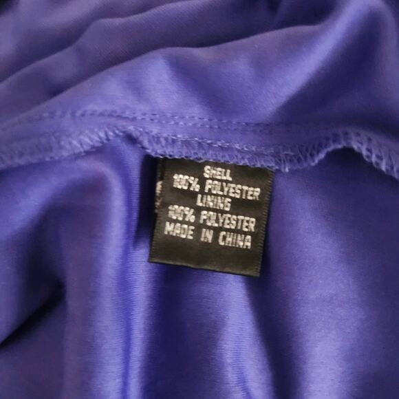 ADRIANNA PAPELL Green Yellow Purple  Geometric Print Cold Shoulder Sleeve Dress - Picture 9 of 11